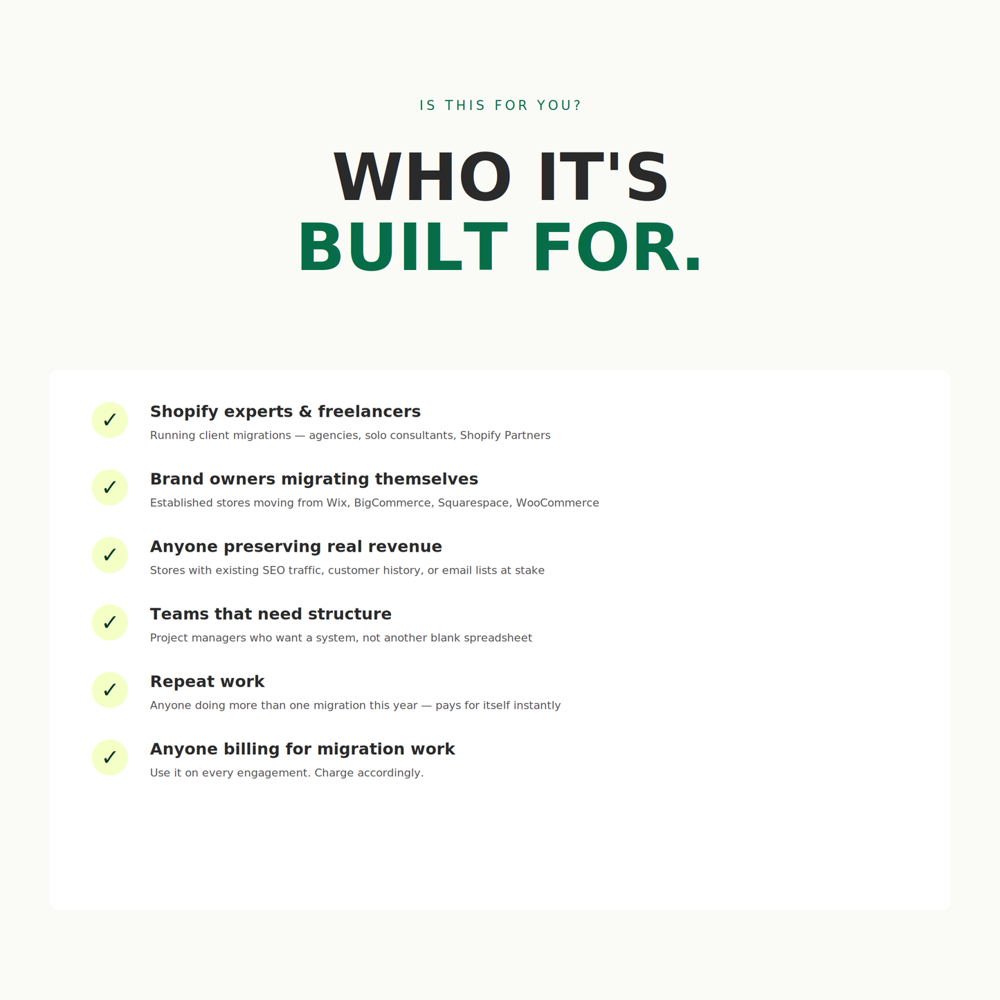 The Shopify Migration Playbook